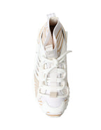 Dolce & Gabbana White Beige Sorrento Socks Sneakers Shoes - Zeiniez