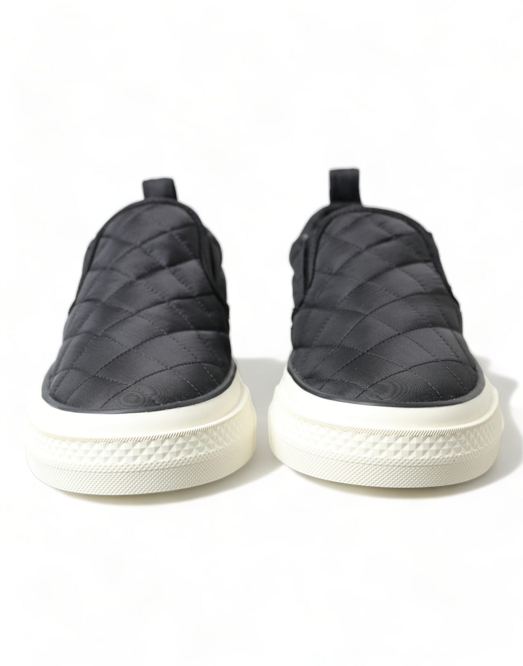 Dolce & Gabbana Black Quilted Slip On Low Top Sneakers Shoes - Zeiniez