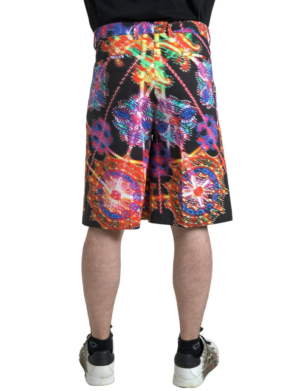Dolce & Gabbana Multicolor Printed Cotton Men Bermuda Shorts - Zeiniez