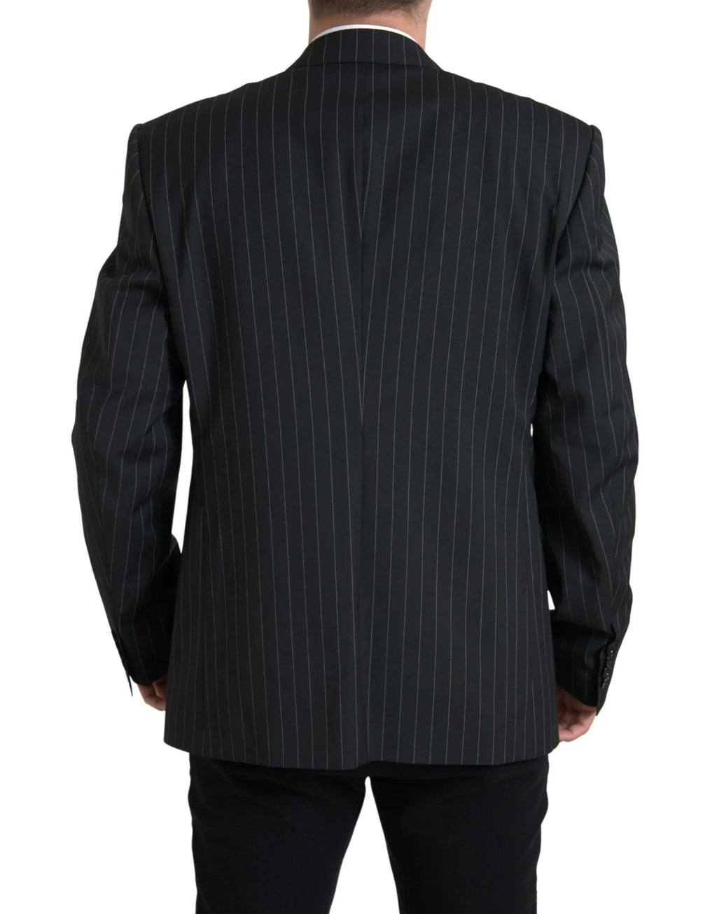 Dolce & Gabbana Black Stripe Single Breasted SICILIA Blazer - Zeiniez