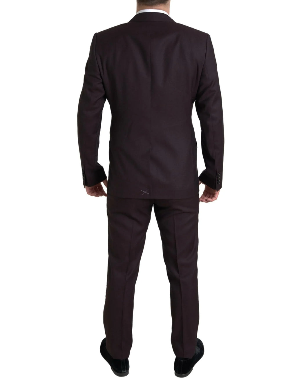 Dolce & Gabbana Maroon 2 Piece Single Breasted MARTINI Suit - Zeiniez