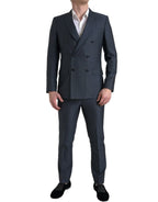 Dolce & Gabbana Blue 2 Piece Double Breasted MARTINI Suit - Zeiniez
