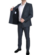Dolce & Gabbana Blue 2 Piece Double Breasted MARTINI Suit - Zeiniez