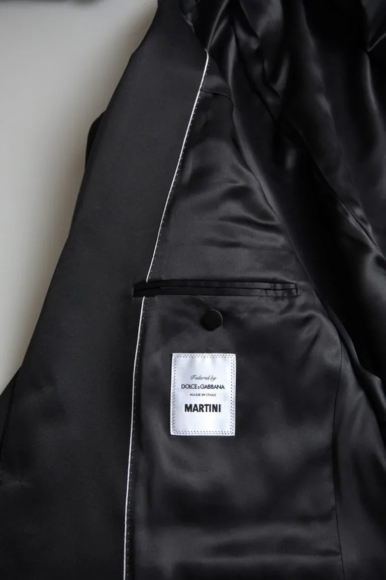 Dolce & Gabbana Black 2 Piece Single Breasted MARTINI Suit - Zeiniez