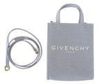 Givenchy Blue Coated Canvas Vertical Cloud Mini Shoulder Bag - Zeiniez