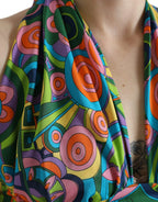 Dolce & Gabbana Multicolor Halter Sleeveless Cropped Tank Top - Zeiniez