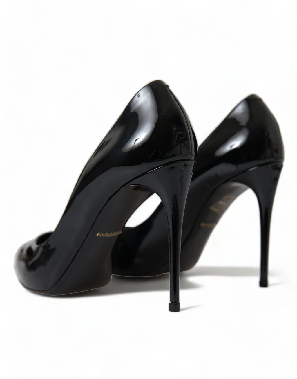 Dolce & Gabbana Black Patent Leather Pumps Heels Shoes - Zeiniez