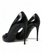 Dolce & Gabbana Black Patent Leather Pumps Heels Shoes - Zeiniez