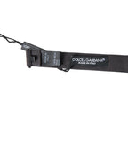 Dolce & Gabbana Dark Gray Silk Adjustable Neck Men Papillon Bow Tie - Zeiniez