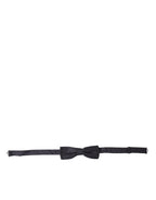 Dolce & Gabbana Blue Polka Dot Silk Adjustable Neck Men Papillon Bow Tie - Zeiniez