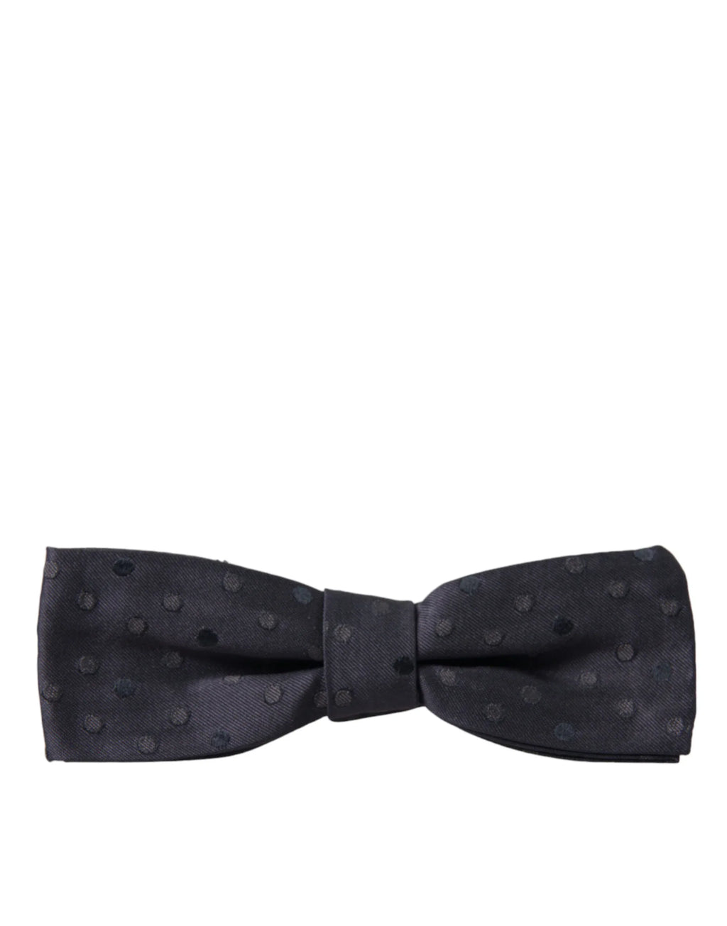 Dolce & Gabbana Blue Polka Dot Silk Adjustable Neck Men Papillon Bow Tie - Zeiniez