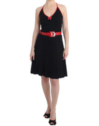 Roccobarocco Black belted palladio dress - Zeiniez