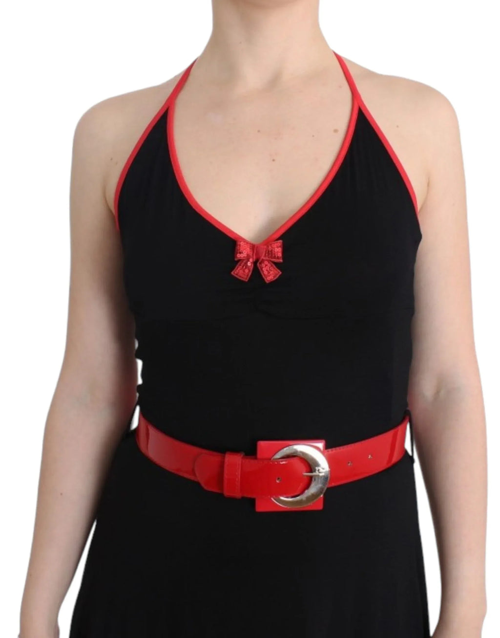 Roccobarocco Black belted palladio dress - Zeiniez