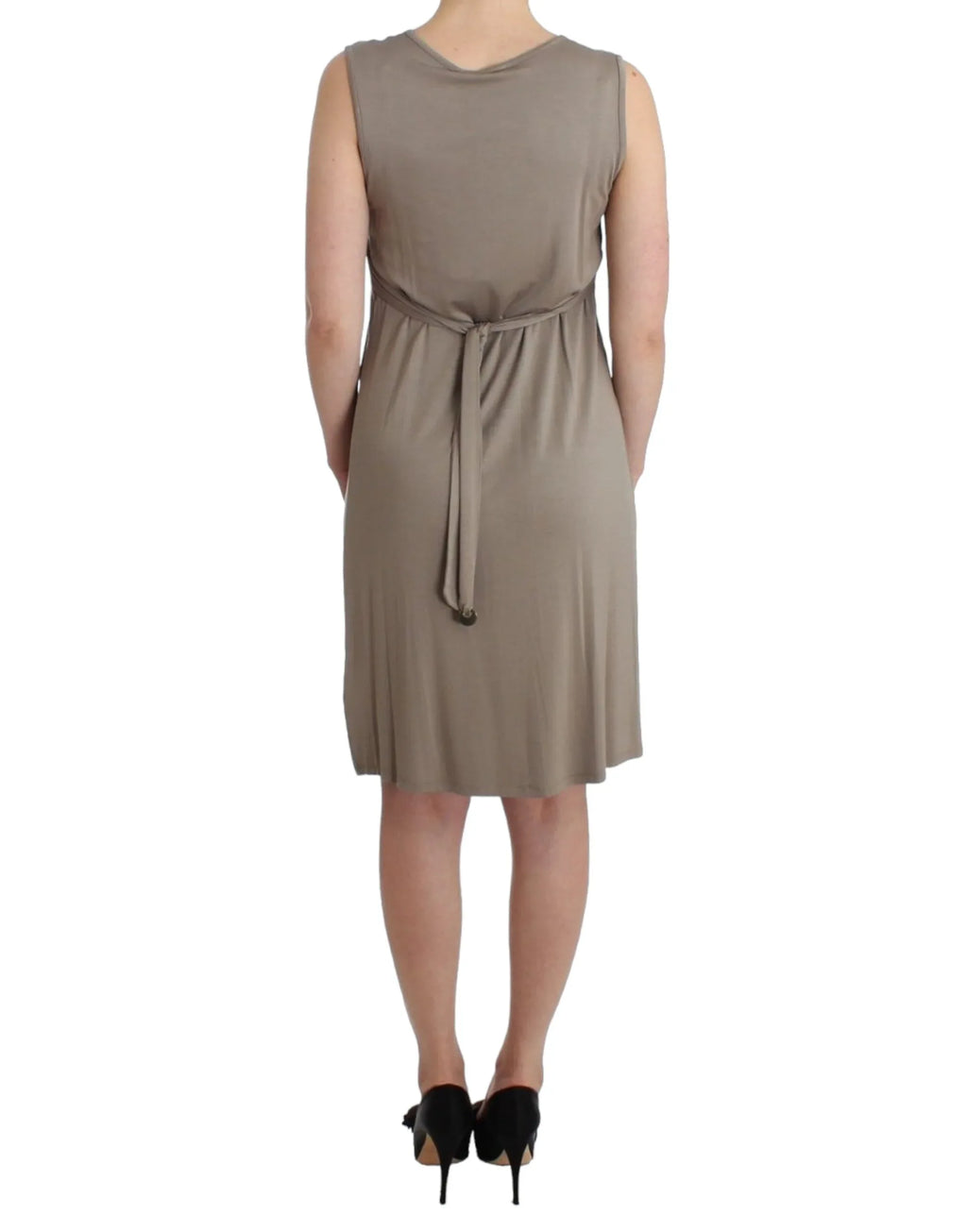 Roccobarocco Khaki studded sheath dress - Zeiniez