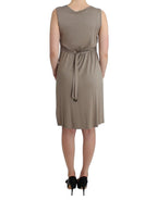 Roccobarocco Khaki studded sheath dress - Zeiniez