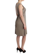 Roccobarocco Khaki studded sheath dress - Zeiniez