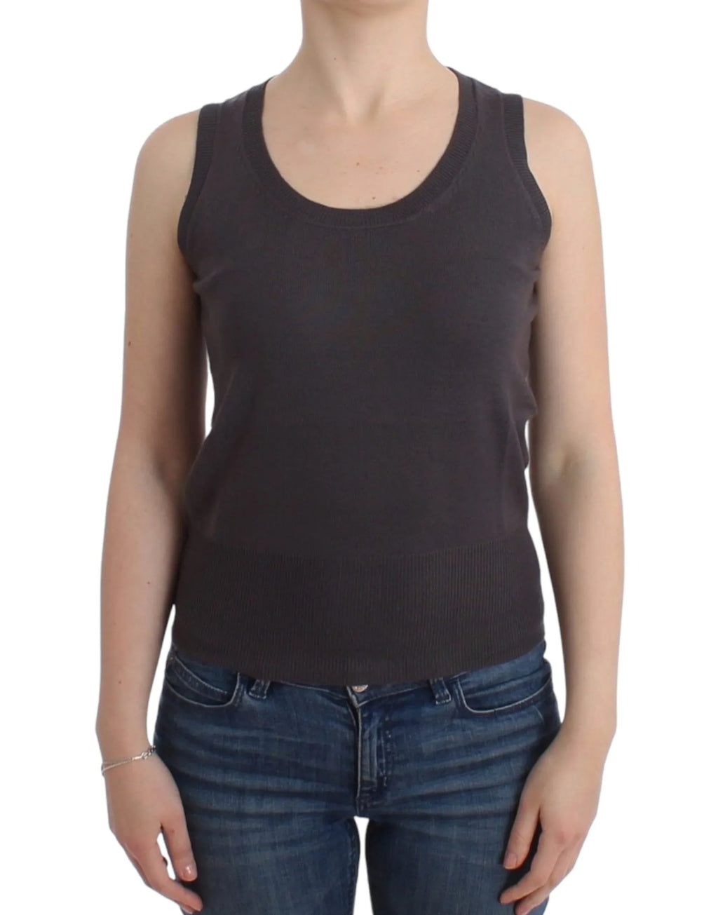 John Galliano Brown knit tank top - Zeiniez