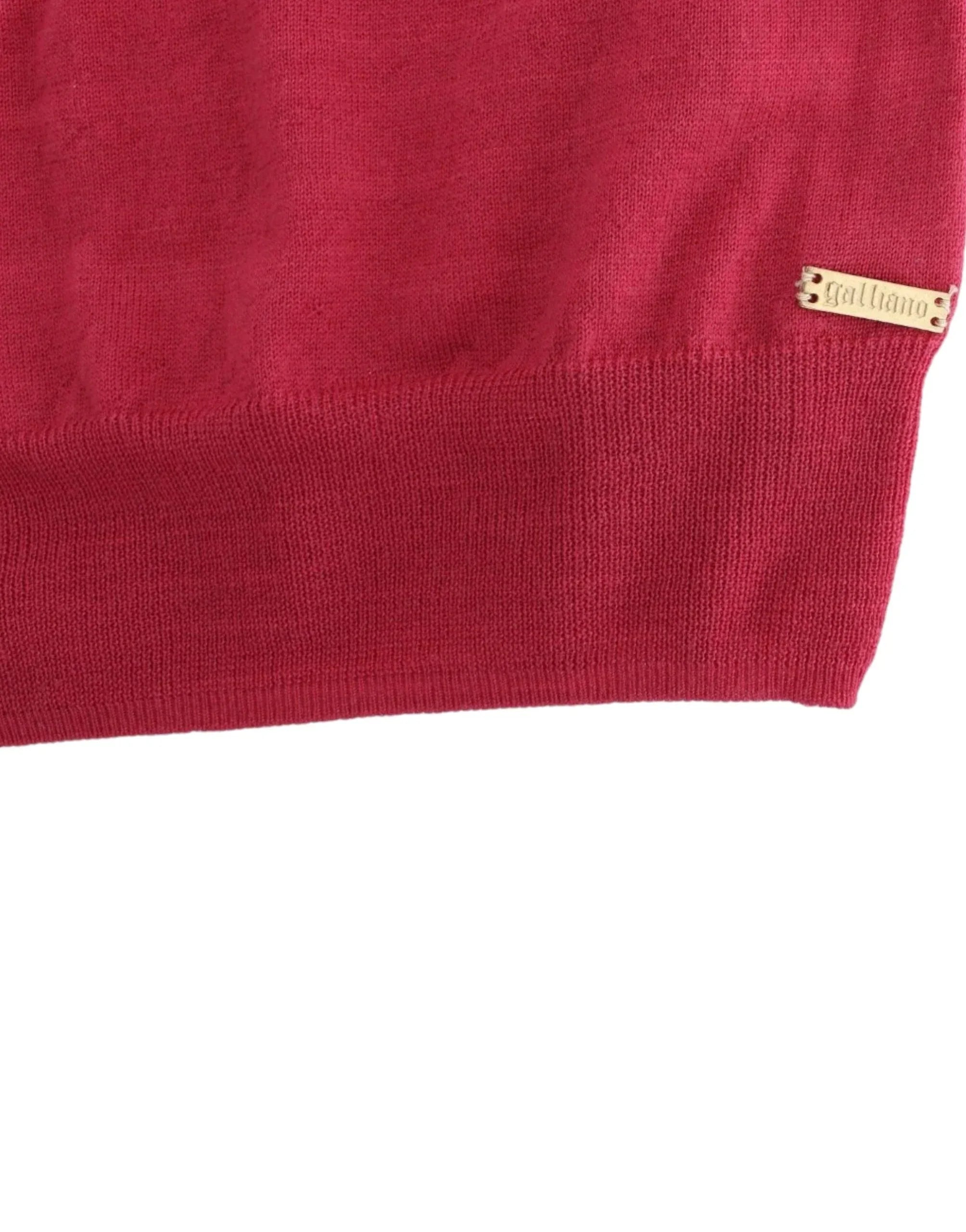 John Galliano Pink wool knit top - Zeiniez