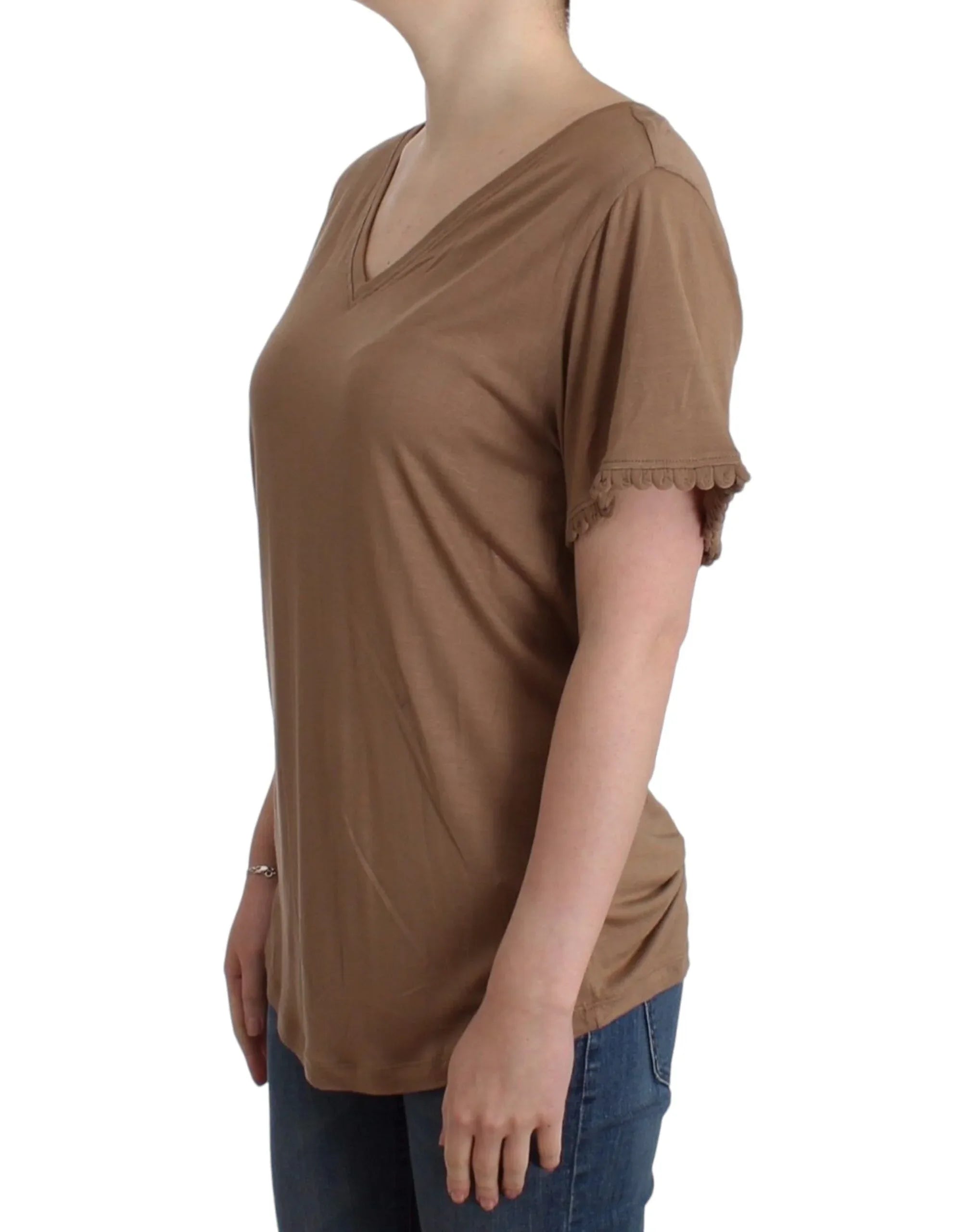 John Galliano Brown shortsleeved top - Zeiniez