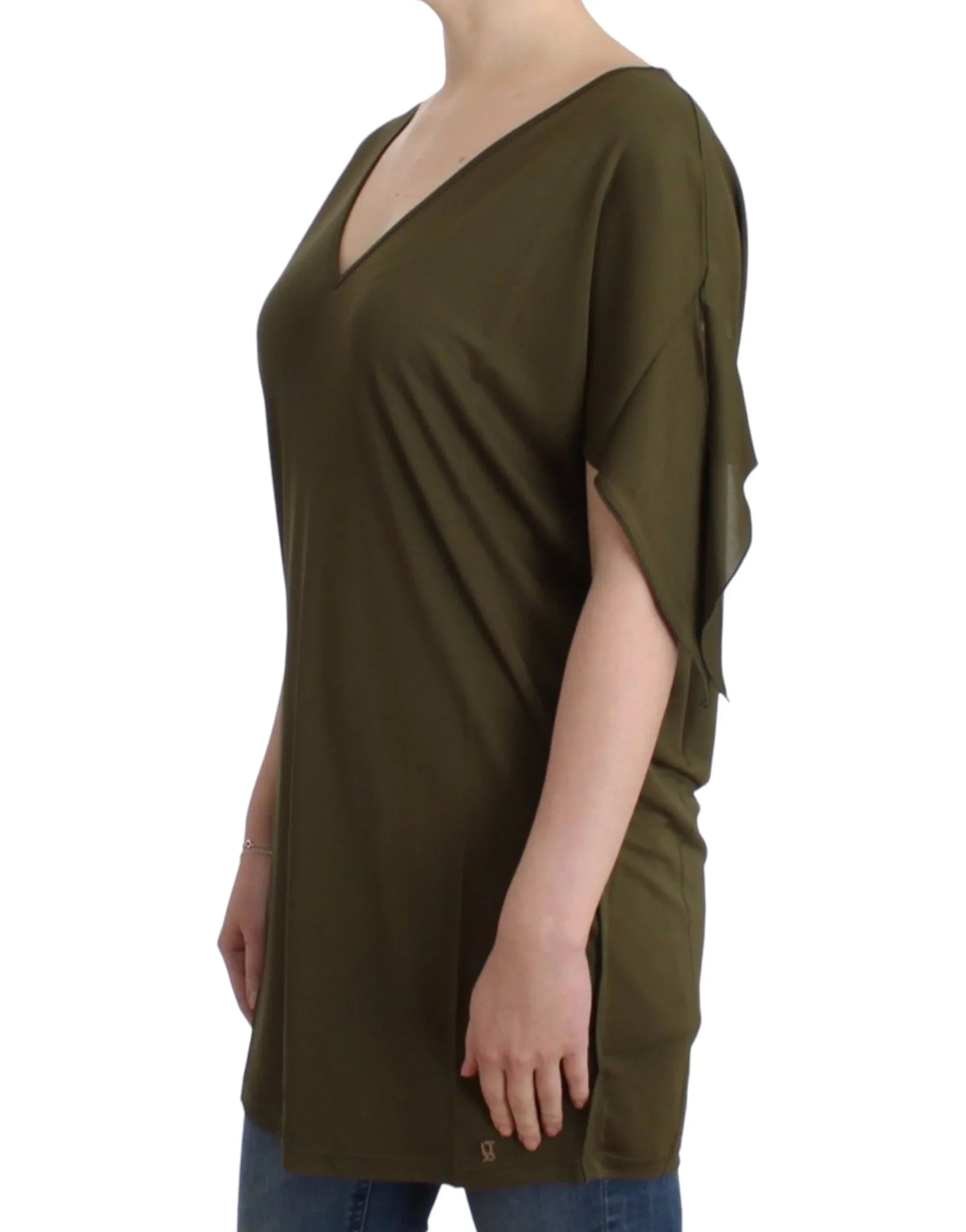 John Galliano Green shortsleeved blouse top - Zeiniez