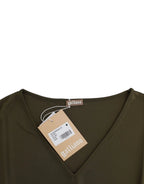 John Galliano Green shortsleeved blouse top - Zeiniez