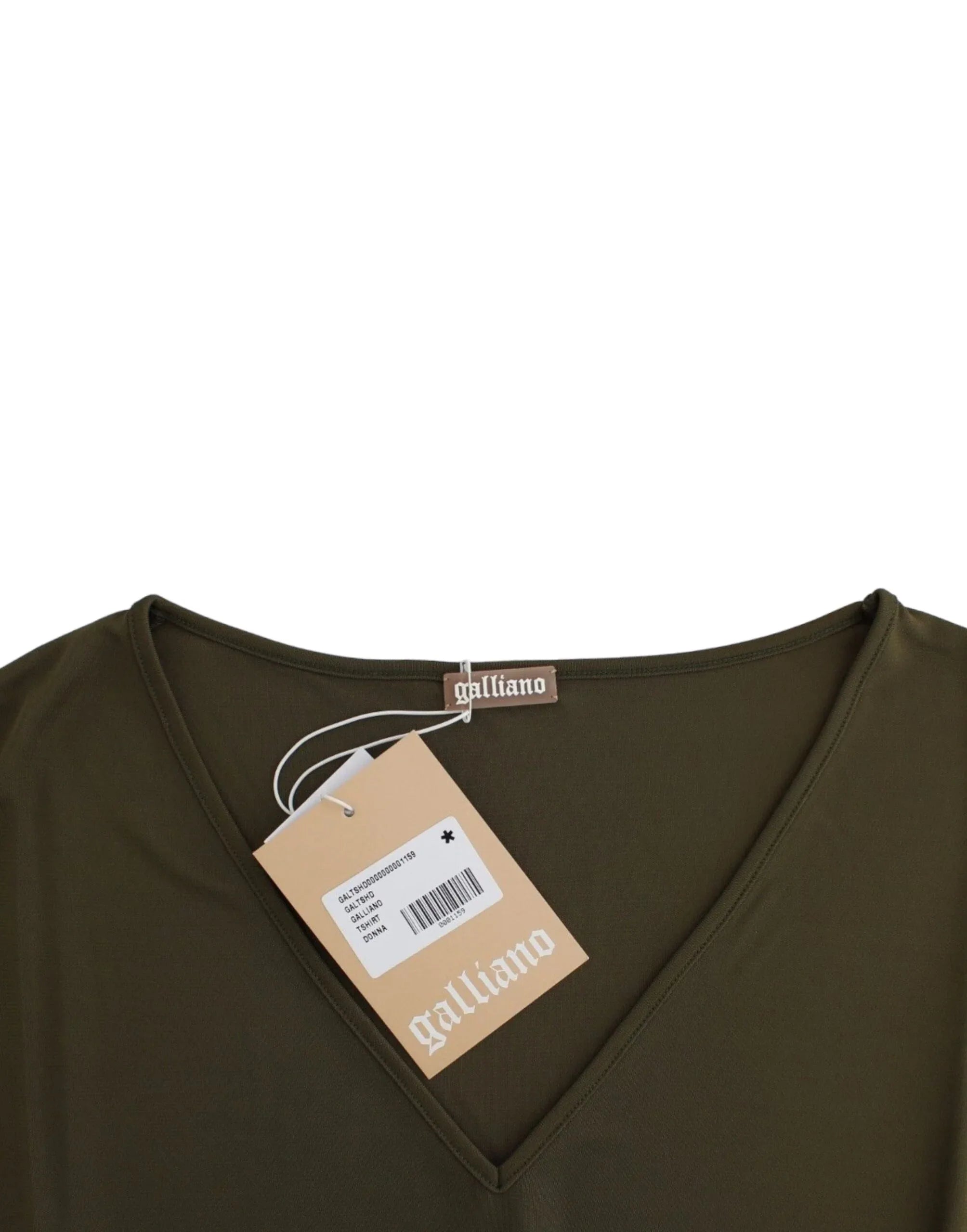 John Galliano Green shortsleeved blouse top - Zeiniez