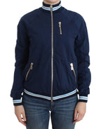 John Galliano Blue zip cotton cardigan - Zeiniez