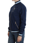 John Galliano Blue zip cotton cardigan - Zeiniez