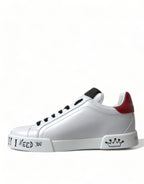 Dolce & Gabbana White Love Patch Portofino Classic Sneakers Shoes - Zeiniez