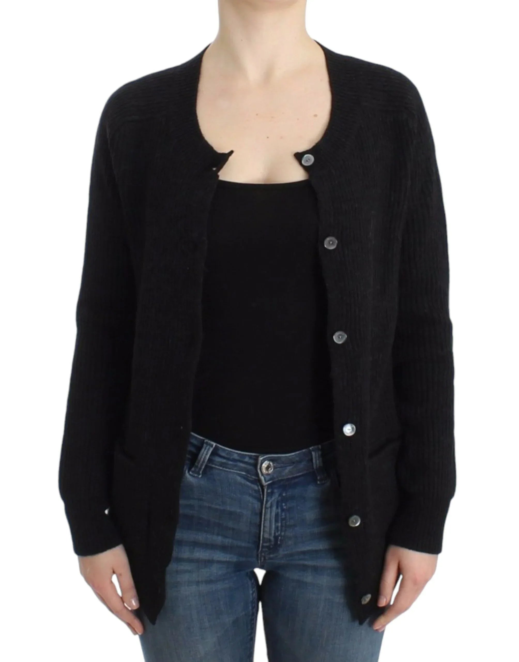 John Galliano Black wool cardigan - Zeiniez