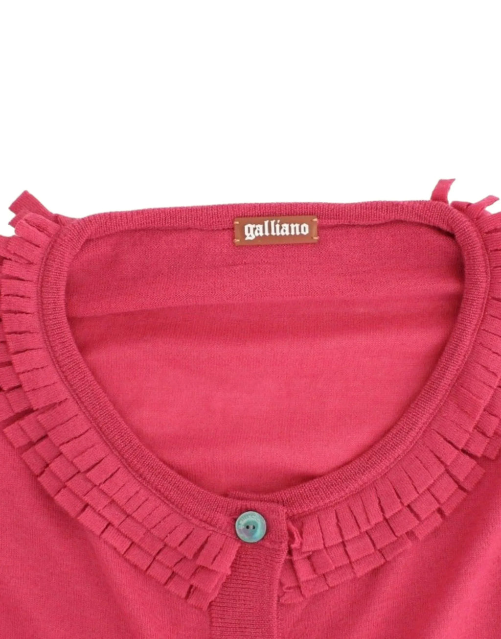 John Galliano Pink wool cardigan - Zeiniez