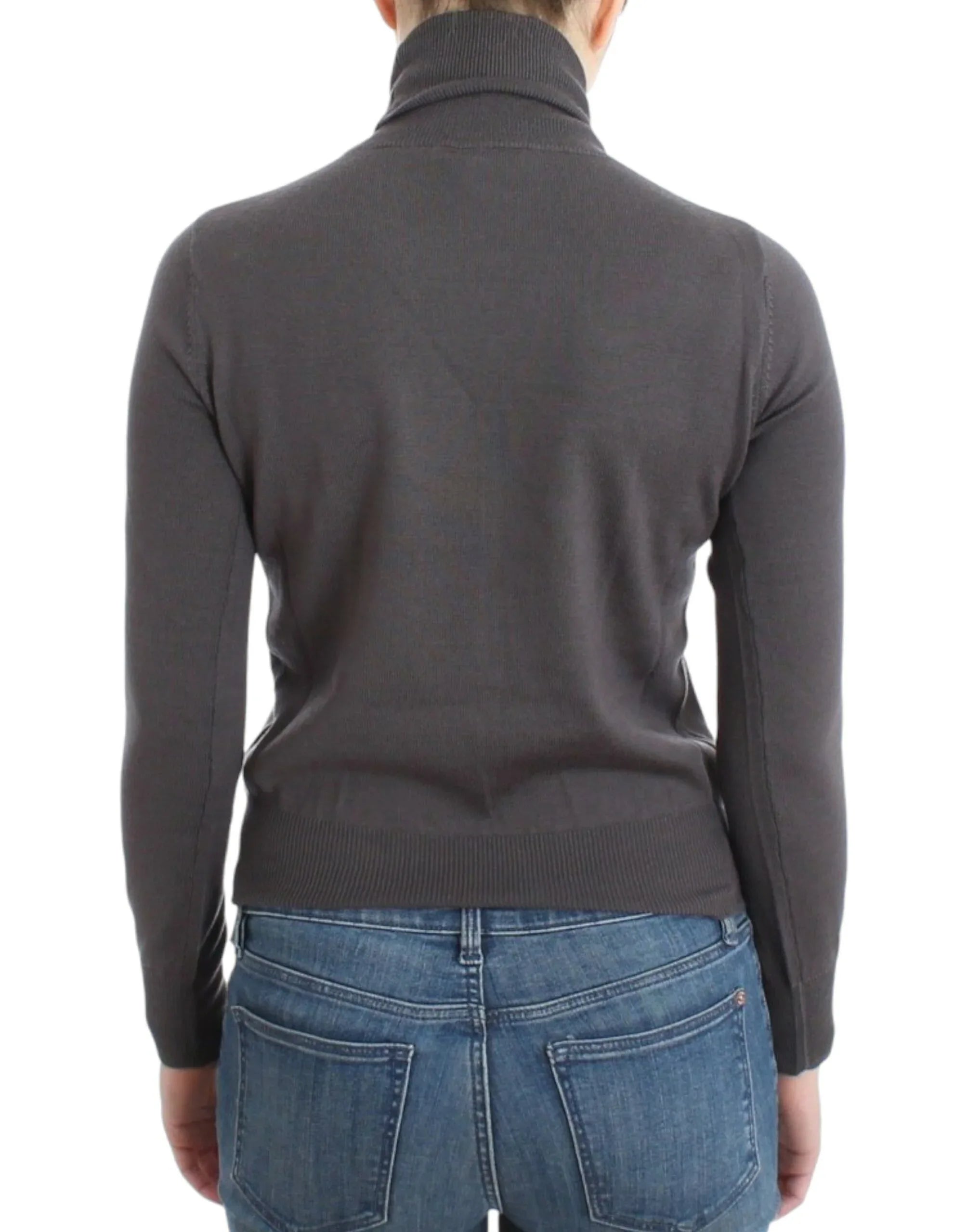 John Galliano Brown turtleneck cotton sweater - Zeiniez