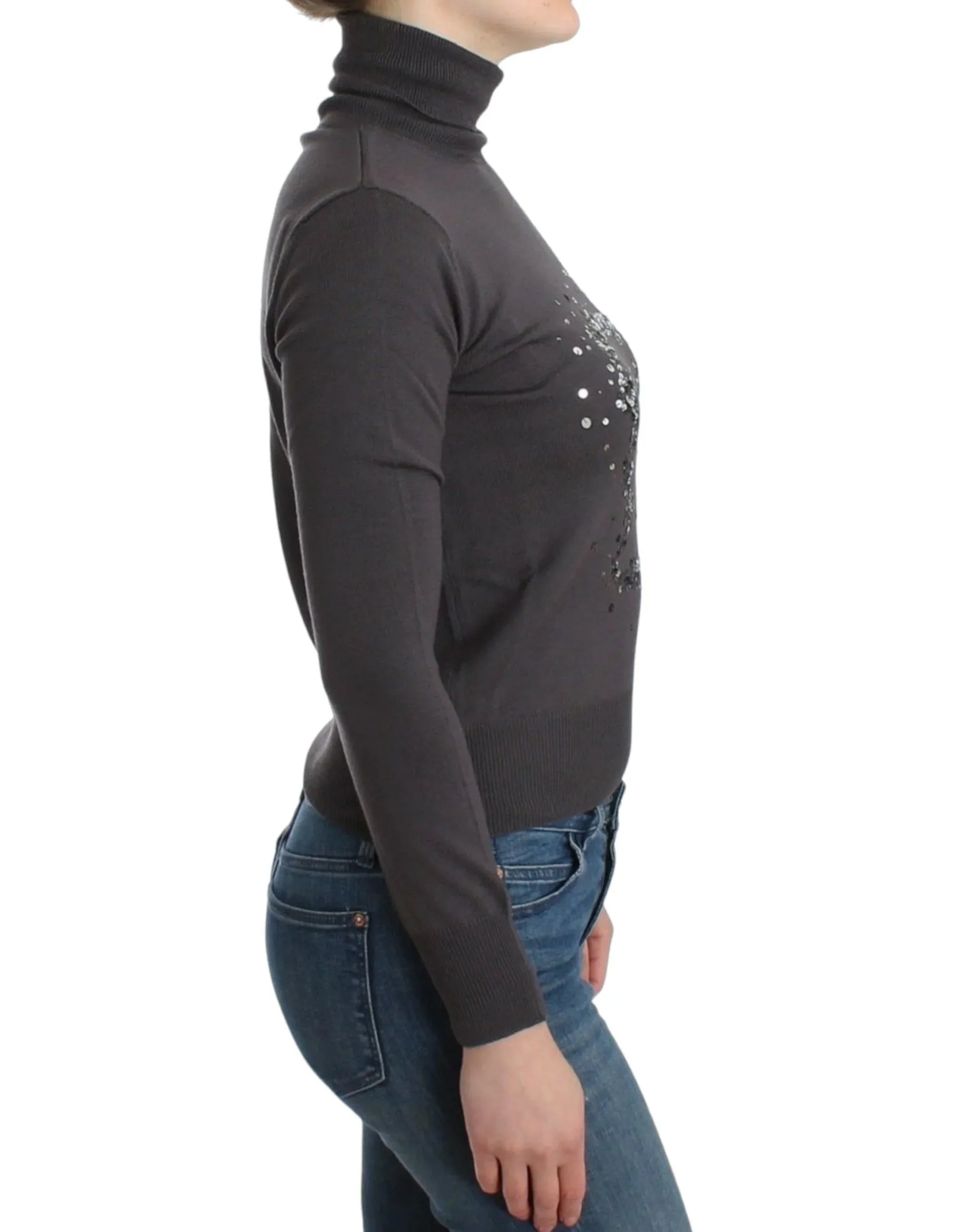 John Galliano Brown turtleneck cotton sweater - Zeiniez