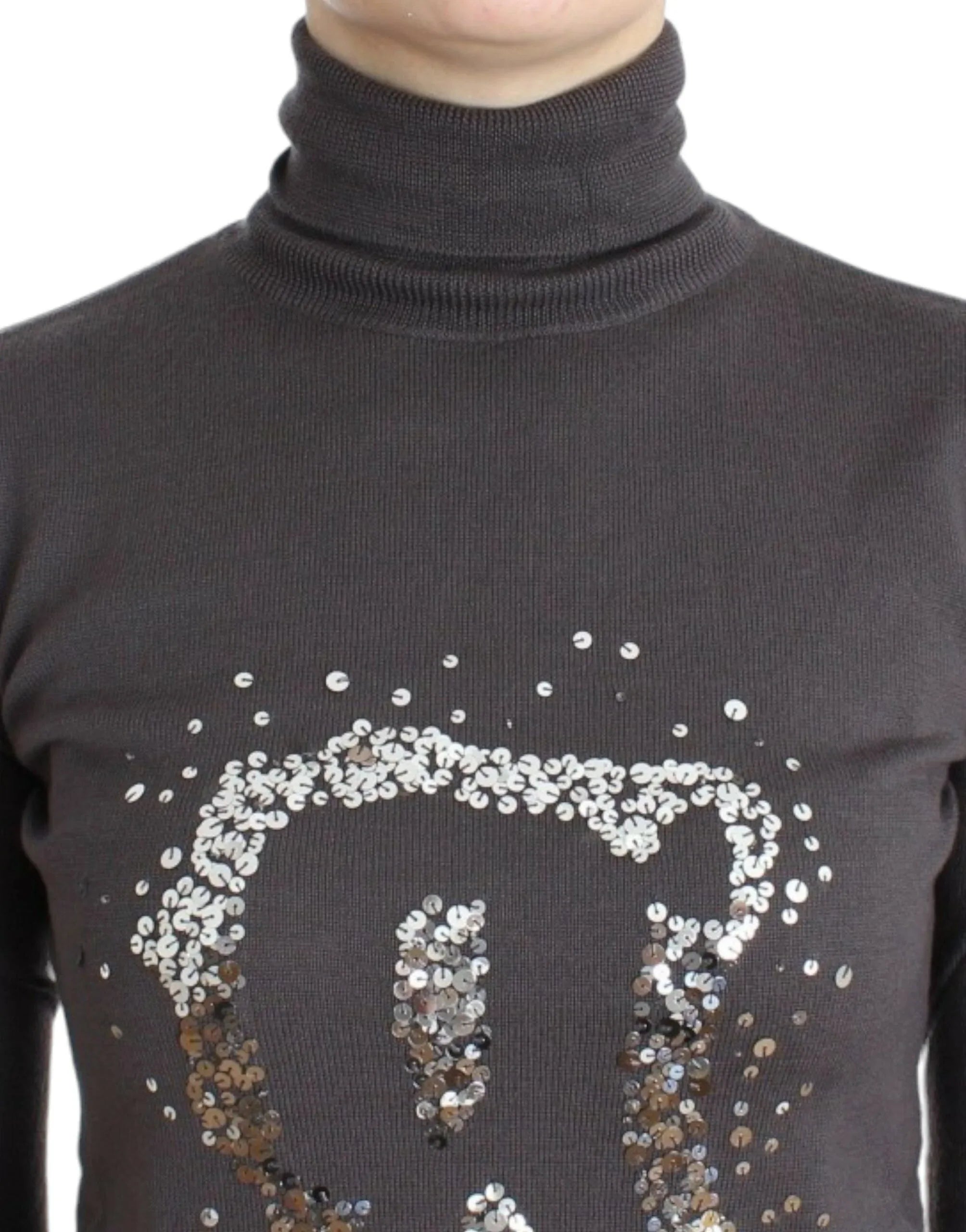 John Galliano Brown turtleneck cotton sweater - Zeiniez