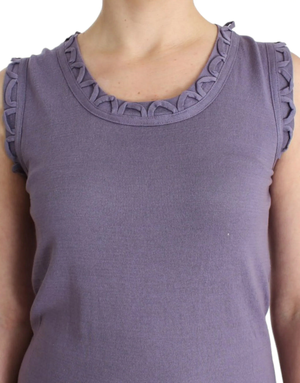 John Galliano Purple cotton jersey dress - Zeiniez