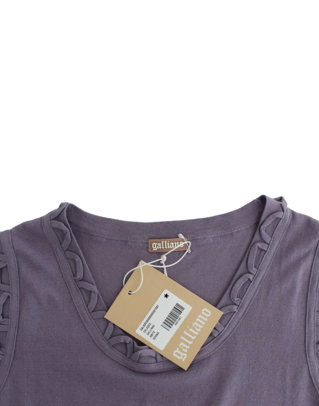 John Galliano Purple cotton jersey dress - Zeiniez