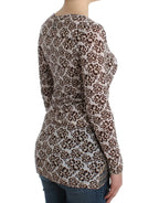 Cavalli Brown longsleeved lace top - Zeiniez
