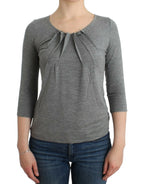 Cavalli Gray 3/4 sleeves jumper top - Zeiniez