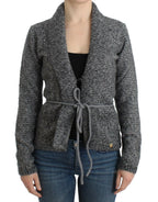 Cavalli Gray wool knitted cardigan - Zeiniez