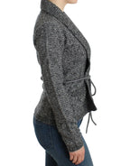 Cavalli Gray wool knitted cardigan - Zeiniez