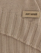 Cavalli Beige knitted wool sweater - Zeiniez