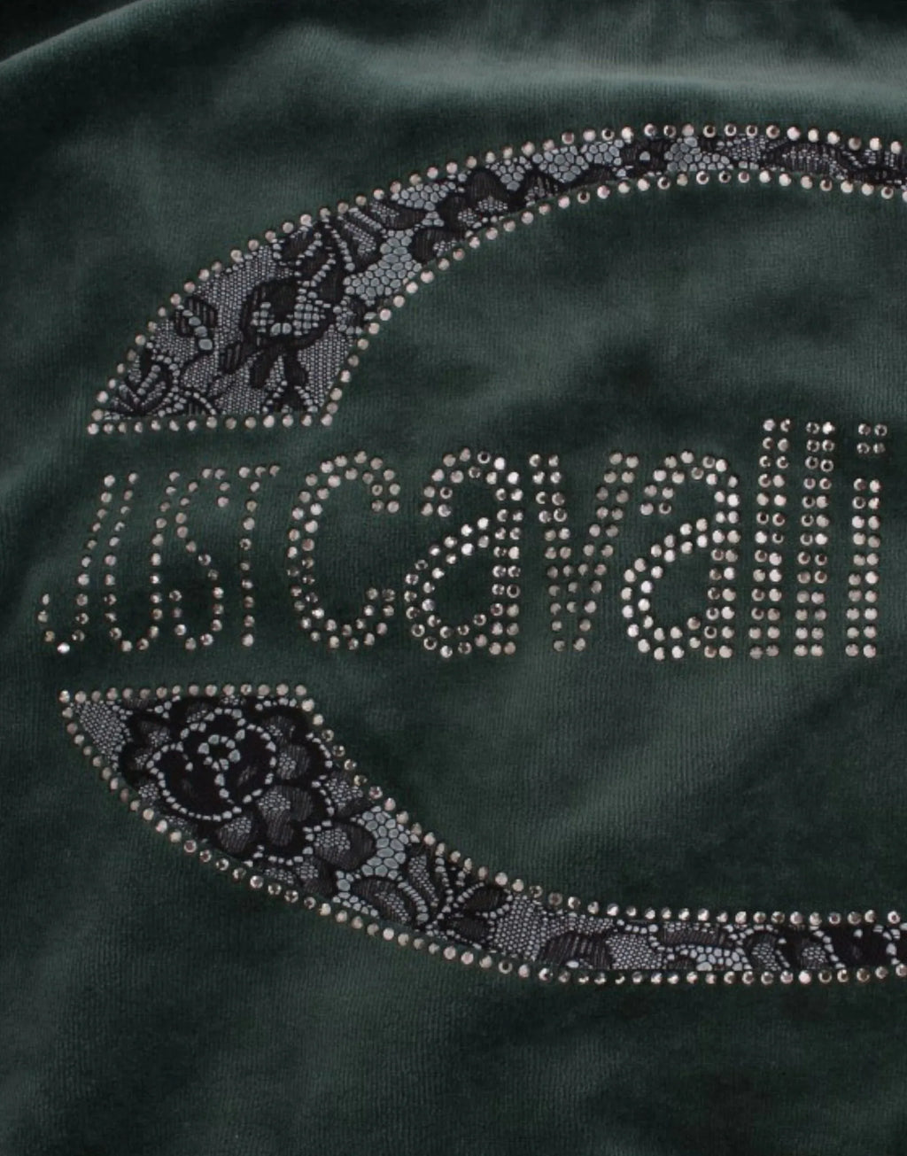Cavalli Green velvet cotton sweater - Zeiniez
