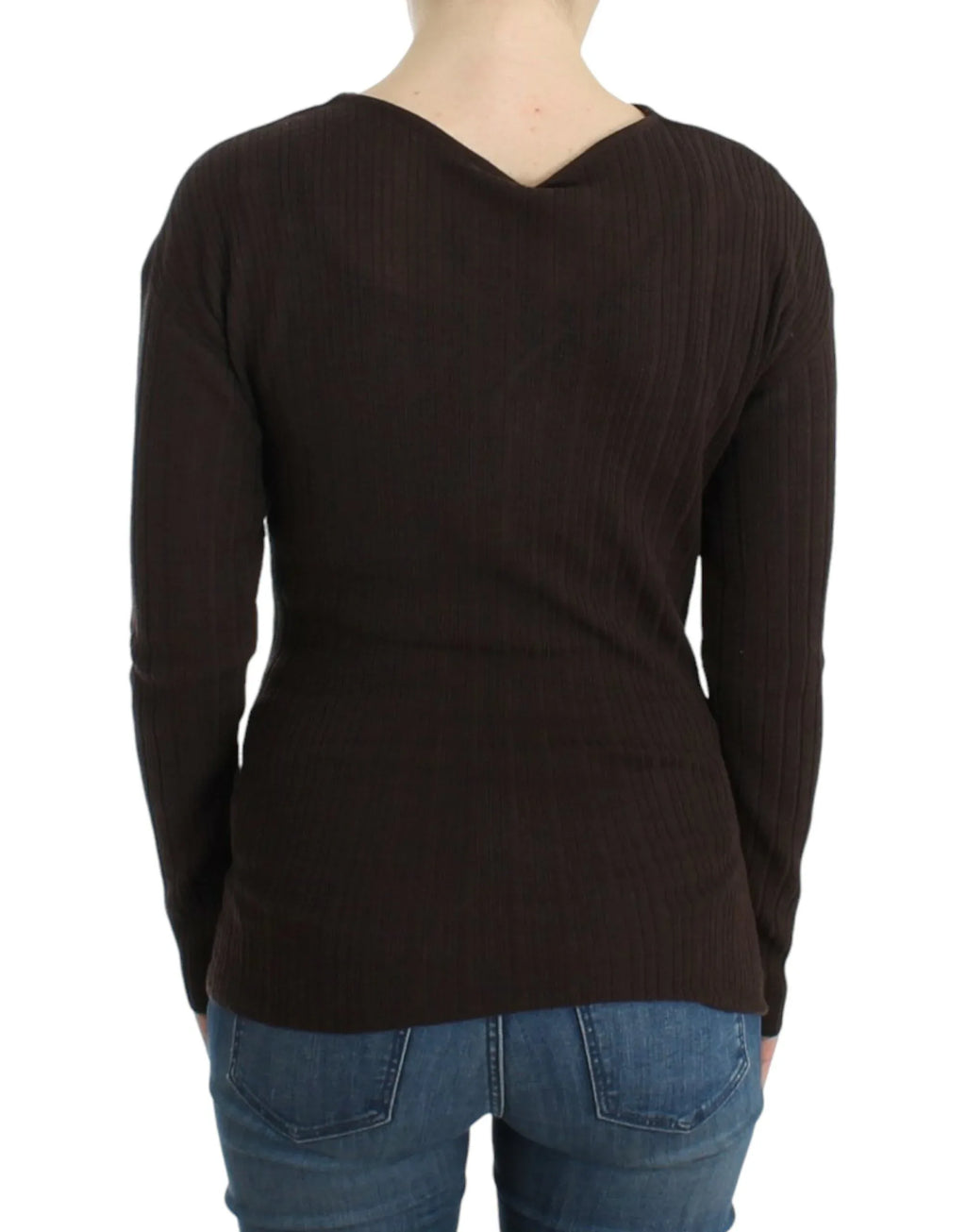 Cavalli Brown knitted wool sweater - Zeiniez