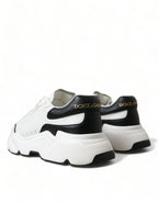Dolce & Gabbana White Black Low Top Daymaster Sneakers Shoes - Zeiniez