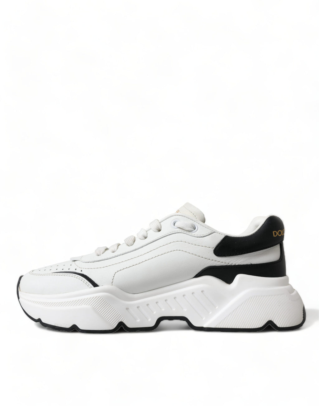 Dolce & Gabbana White Black Low Top Daymaster Sneakers Shoes - Zeiniez
