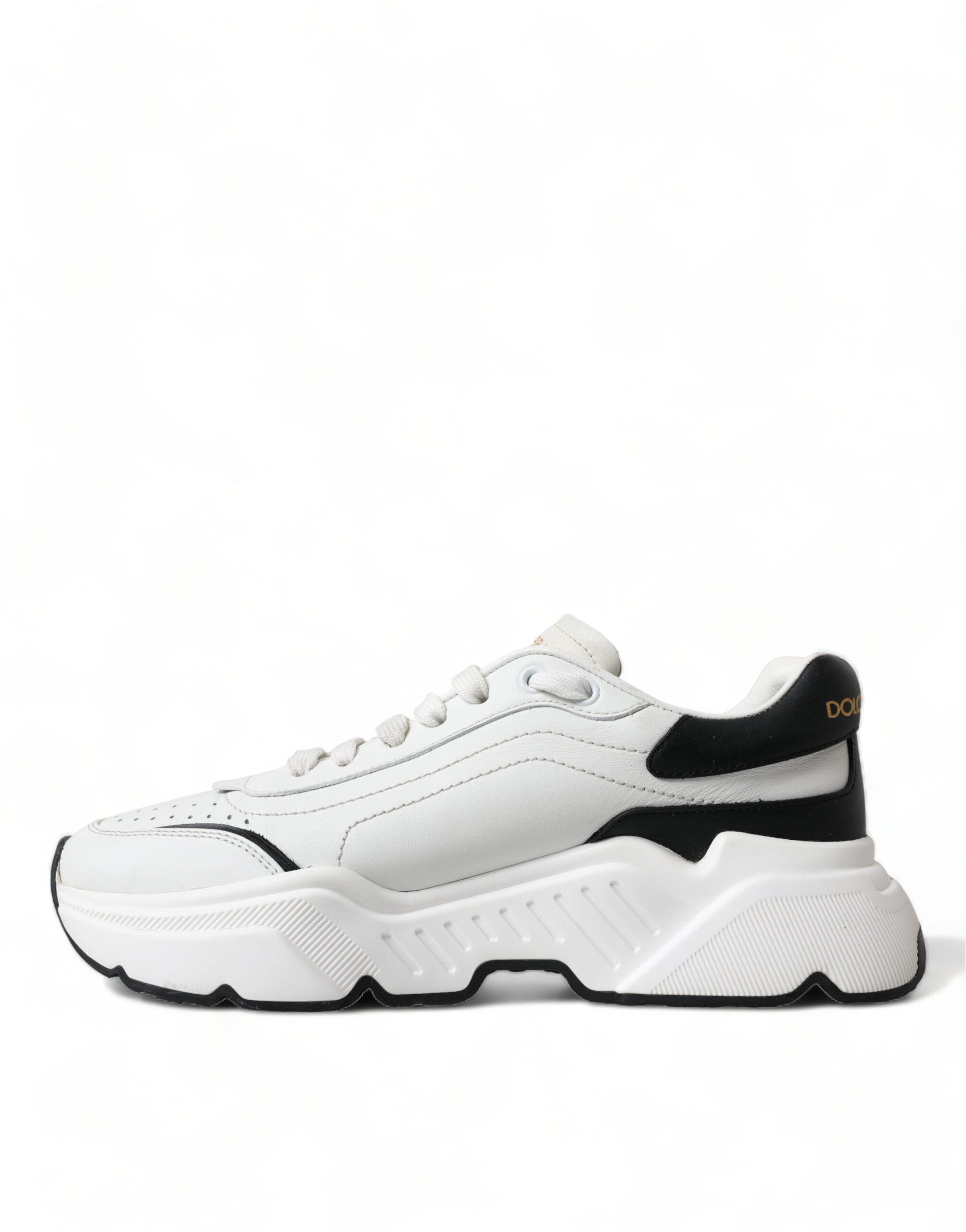 Dolce & Gabbana White Black Low Top Daymaster Sneakers Shoes - Zeiniez
