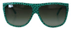 Dolce & Gabbana Green Stars Acetate Square Shades Sunglasses - Zeiniez