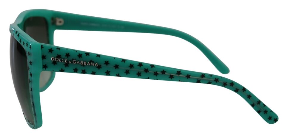 Dolce & Gabbana Green Stars Acetate Square Shades Sunglasses - Zeiniez
