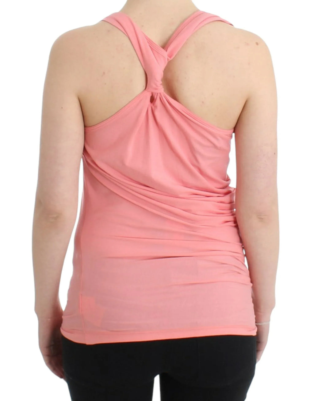 Cavalli Pink cotton tank top - Zeiniez