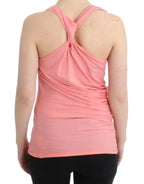 Cavalli Pink cotton tank top - Zeiniez
